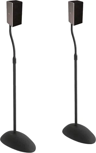 ECHOGEAR Soportes universales para altavoces, altura ajustable con compatibilidad universal, funciona con Vizio, Klipsch, Bose y más, incluye