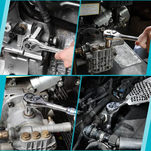 Vista 8 de DURATECH Juego de 269 herramientas manuales para reparación del hogar, kit de herramientas manuales mecánicas de uso diario con bolsa