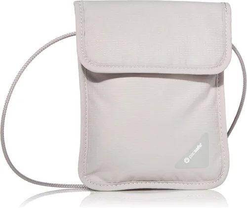 Pacsafe Coversafe X75 - Funda antirrobo para cuello con bloqueo RFID, Gris (Neutral Grey)), 10148