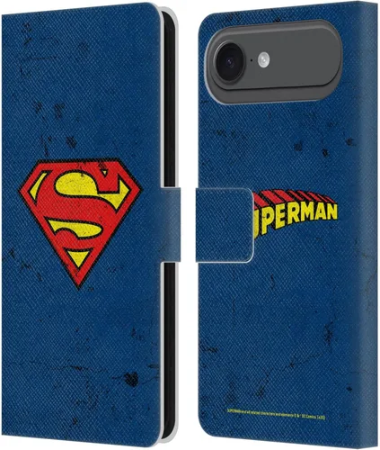 Vista 19 de Head Case Designs Funda de piel con licencia oficial de Superman DC Comics con logotipos negros y rojos compatible con Apple iPhone 11 Negro y rojo