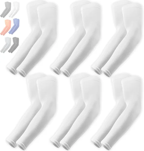 Vista 58 de Mangas de compresión de enfriamiento para hombres y mujeres, con protección solar UV UPF 50, paquete múltiple, mangas protectoras de brazos