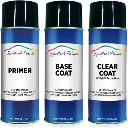 Vista 4 de Spectral Paints Compatible/Replacement for Volkswagen L644 Gris Marengo Metallic Aerosol Primer & Touch-Up Spray Paint
