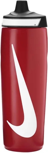 Vista 3 de Nike Botella deportiva de 24 onzas, sin BPA, hermética (azul báltico/negro/blanco)