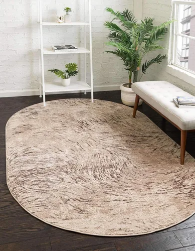 Vista 20 de Unique Loom Oasis Collection - Alfombra de área moderna, de pelo alto y bajo, envejecida, vintage, abstracta (2' 0 x 3' 0, rectangular, azul/gris)