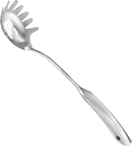 Servidor de espaguetis, [resistente al óxido, formación integral, duradero] Tenedor para pasta Newness de acero inoxidable 304 con mango ergonómico