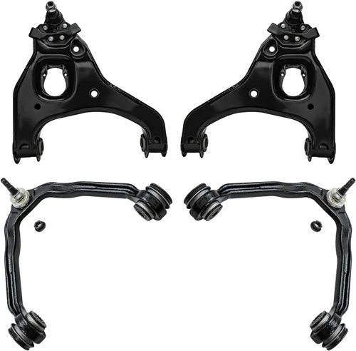 Vista 34 de Detroit Axle - Ejes de eje delantero izquierdo derecho CV + brazos de control delanteros inferiores de repuesto para Ford Focus 2000-2004 - Juego