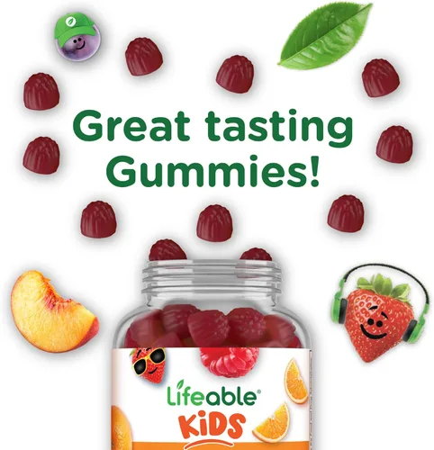 Vista 6 de Lifeable Gomitas de biotina sin azúcar para niños, 5000 mcg, suplemento de biotina de gran sabor, gomitas de biotina para el crecimiento