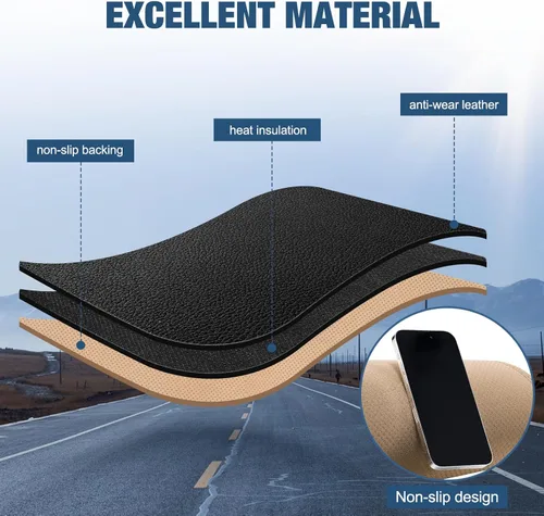 Vista 2 de Funda de cuero para tablero Compatible con 2011 2012 2013 2014 Hyundai Sonata