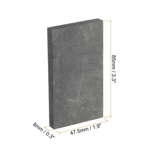 Vista 166 de MECCANIXITY Bloque de Grafito Lingote Rectángulo Placa de Electrodo de Grafito 10x10x0.4mm para Fundición por Fusión, Electrolisis Galvanoplastia