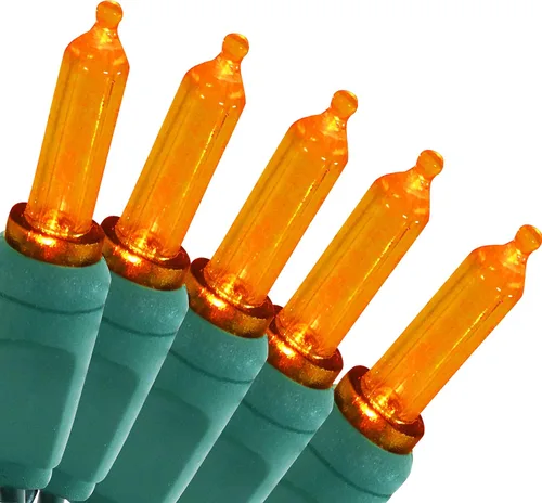 Vista 8 de Sunnydaze - 70 luces LED de Navidad para exteriores, cadena de luces para interiores o exteriores, longitud iluminada de 23 pies, bombillas