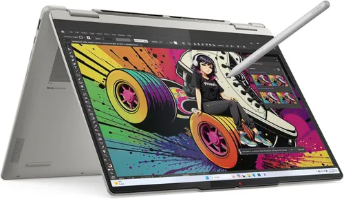 Lenovo Yoga 7 2 en 1 Laptop 14AKP10 - AMD Ryzen AI 5 340 Copilot PC - Pantalla táctil OLED WUXGA de 14 pulgadas, memoria de 16 GB, SSD de 1 TB,