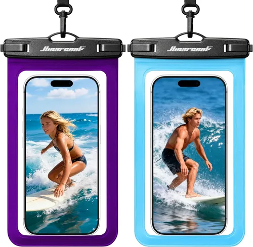 Vista 19 de Hiearcool Funda impermeable para iPhone, Bolsa impermeable para teléfono, Artículos esenciales de viaje, Accesorios de crucero, Imperdibles - 4 negro