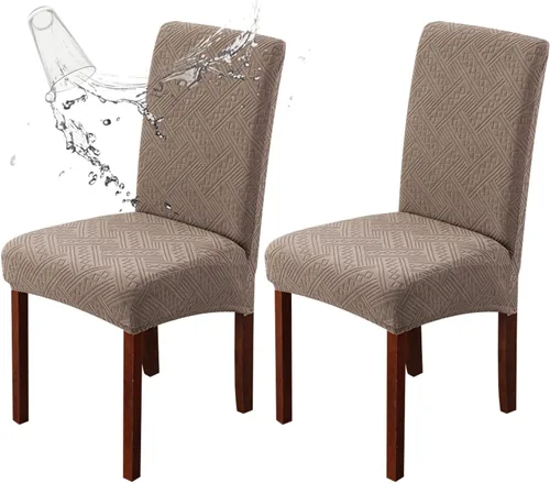 Vista 58 de Genina Fundas impermeables para sillas Parsons de comedor, fundas elásticas para sillas Parsons para comedor, cocina, funda protectora para sillas