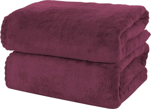 Vista 29 de MOONQUEEN Juego de 6 toallas de baño premium - Secado rápido - Toallas de microfibra de terciopelo coral altamente absorbentes - Uso multipropósito