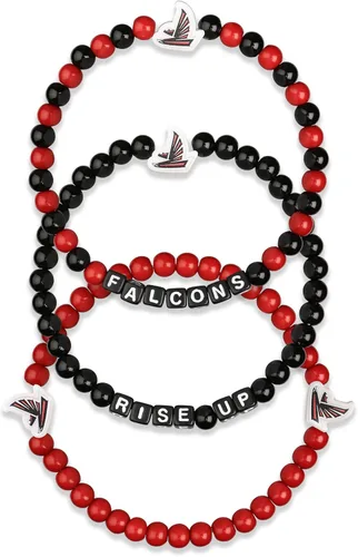 Vista 30 de FOCO NFL unisex-adult NFL Team Logo Officially Licensed 3-Pack Beaded Friendship Bracelets