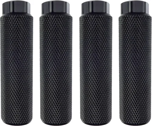 2 pares de reposapiés de aleación de aluminio para bicicleta de montaña, clavijas de acrobacias traseras, compatibles con ejes de 3/8 pulgadas