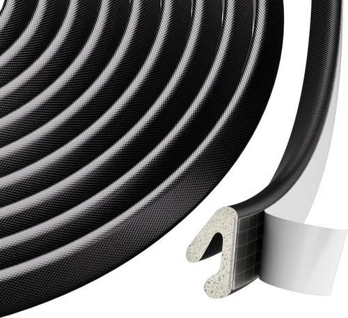 Vista 10 de Burlete de espuma para sellado de puerta para espacios pequeños, en forma de V, autoadhesivo, burlete climatizador para puerta, aislamiento de marco