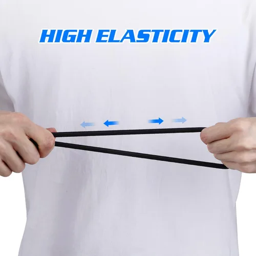 Vista 6 de VOSAREA 1 par de bandas de resistencia de nailon para stepper, cinturones de ejercicio con asas para entrenamiento de gimnasio en casa, 1 par