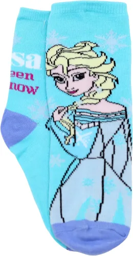 Vista 3 de Disney Frozen - Juego de calcetines para niñas pequeñas