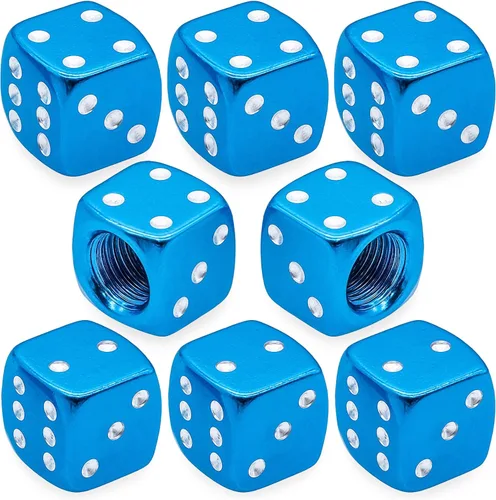 Vista 29 de 6 tapas de vástago de válvula de neumático, tapas de válvula de neumático de acero inoxidable para automóviles, camiones, SUV, motocicletas, Verde