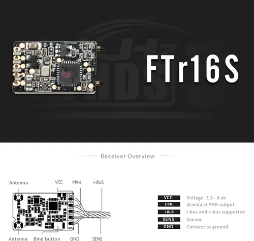 Vista 4 de GoolRC Flysky Paladin PL18 2.4GHz 18CH Transmisor de radio con receptor FS-FTr10 y FTr16S para RC FPV Racing Drone Avión Helicóptero Multicopter