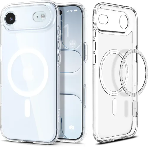 Vista 66 de Spigen Ultra Hybrid Mag - [tecnología anti-amarillamiento] compatible con MagSafe diseñado para iPhone 13 Pro Max Case (2021), blanco