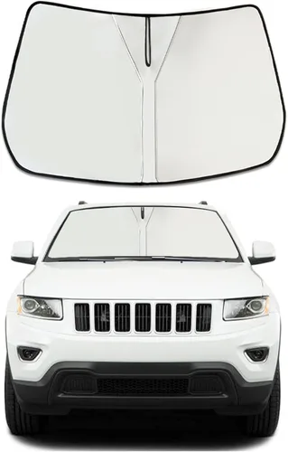 Vista 9 de Parasol para parabrisas mejorado para Toyota Tundra 2007-2021, visera plegable para parabrisas que bloquea los rayos UV