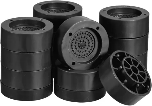 Vista 12 de uxcell Juego de 4 elevadores redondos para muebles, altura de 1.38 pulgadas, elevadores de cama ajustables para marco de cama, mesa, escritorio