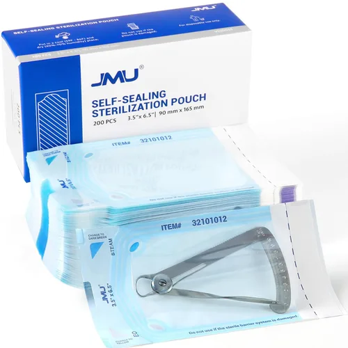 Vista 25 de JMU 200 bolsas de esterilización autosellantes, bolsas de autoclave de 5.25 x 11 pulgadas (5.25 x 10)