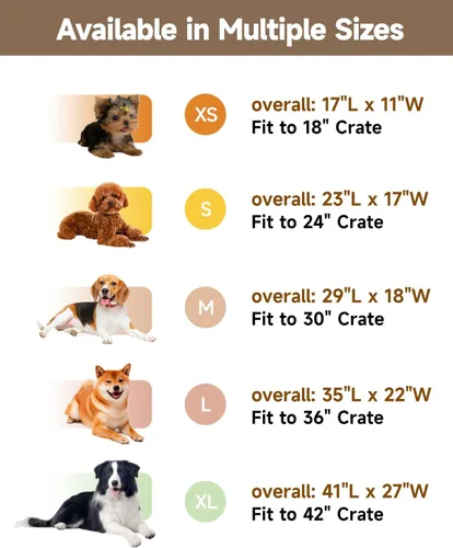 Vista 7 de Cama para perros pequeños para jaula de espuma de alta resistencia para perros medianos, lavable, antideslizante, 17 x 11 pulgadas, gris oscuro