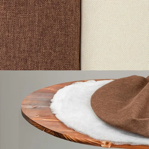 Vista 2 de Premium Solid Wood Ironing Board - Adjustable Height with Foam Pad & Cotton Cover for Home Use