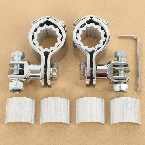 TCMT Abrazaderas de montaje de estribera de 1" 1.25" para Honda GoldWing GL1800 VT750 VT1100 VTX1300 VTX1800 para Harley-Davidson Sportster 883