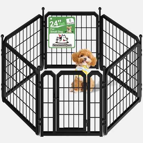 Corralito para perros de interior, 24 pulgadas, corralito de