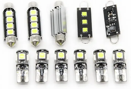 Vista 3 de NSLUMO Luz LED para techo interior – Kit de luz LED J'eep para 1999-2004 J'eep Grand Cherokee accesorios mapa cúpula luz de licencia