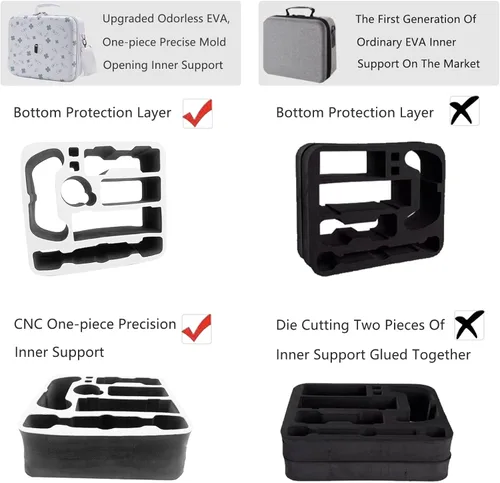 Vista 3 de Deluxe Carrying Case for Nintendo SwitchSwitch OLED Model, Portable Full Protection Hard Shell Soft Lining Travel System Storage Bag Compatible with