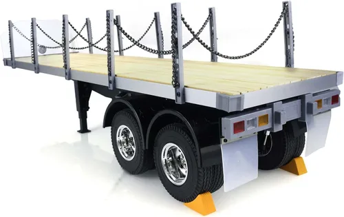US en stock Toucan RC Hobby 1/14 2 ejes RC Tractor Remolque de cama plana modelo DIY Control remoto Semi camión