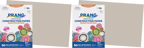 Vista 9 de Prang (anteriormente SunWorks) Papel de construcción, blanco brillante, 12 x 18 pulgadas, 50 hojas