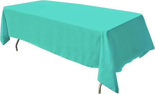 Vista 35 de GEFEII Servilletas de tela de poliéster sólido de 18 x 18 pulgadas para mantel rectangular redondo y cuadrado para boda, fiesta, restaurante
