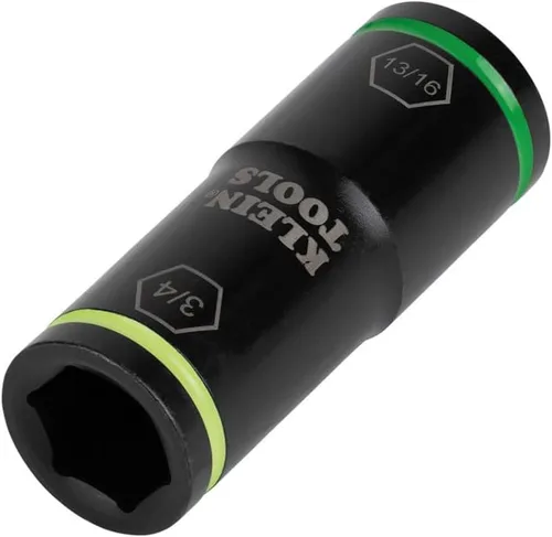 Vista 7 de Klein Tools 66074 Impact Driver Flip Socket, tamaños de 3/4 y 13/16 pulgadas, uso con llaves de impacto compactas Klein Tools BAT20CW, BAT20CW1