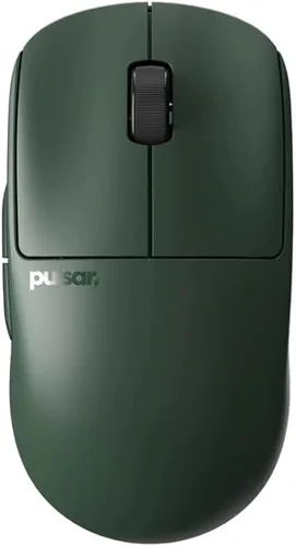 Vista 9 de Pulsar Gaming Gears LAB X2F - Mouse inalámbrico para juegos de punta de dedo, ultraligero de 1.34 oz (38 g), interruptores HUANO Blue Pink Dot