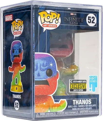 Vista 4 de Funko Marvel Infinity Saga Thanos Art Series Pop! Vinyl Figure with Premium Pop! Protector Entertainment Earth Exclusive