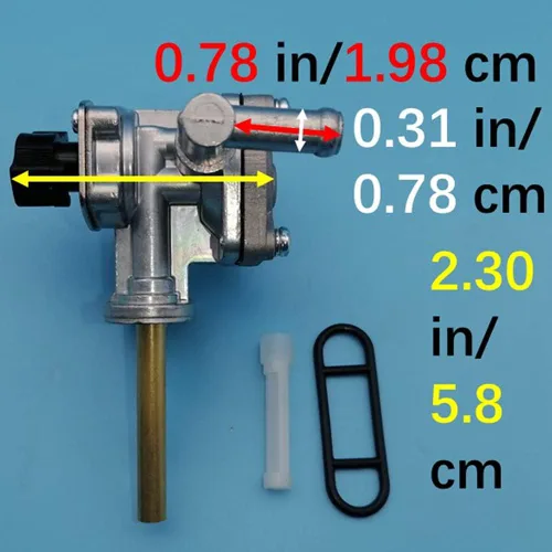 Vista 5 de Interruptor de tanque de válvula de petcock de combustible compatible con Suzuki Vinson 500 LTA500F LTA500FB LTA500FC LTF500F LTF500FC 4x4 Manual