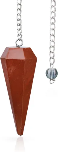 Vista 10 de Cornalina - Péndulo de cristales - Herramientas de adivinación - Péndulo de caos - Cristales de Reiki y piedras curativas - Péndulo de radiestesia