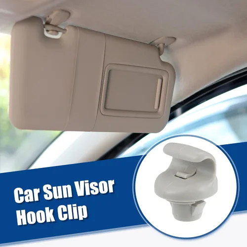 Vista 2 de ACROPIX Clip de plástico para visera solar de automóvil, clip de gancho para visera solar para Nissan 350Z Frontier Versa Note NO.