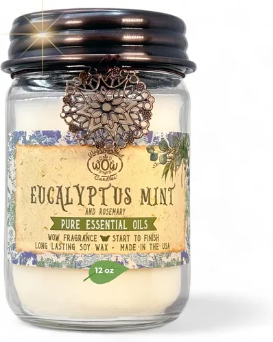 Vista 5 de Velas perfumadas para el hogar de Way Out West Candles - Fragancia duradera para el hogar o aceites esenciales - Pequeños regalos de velas