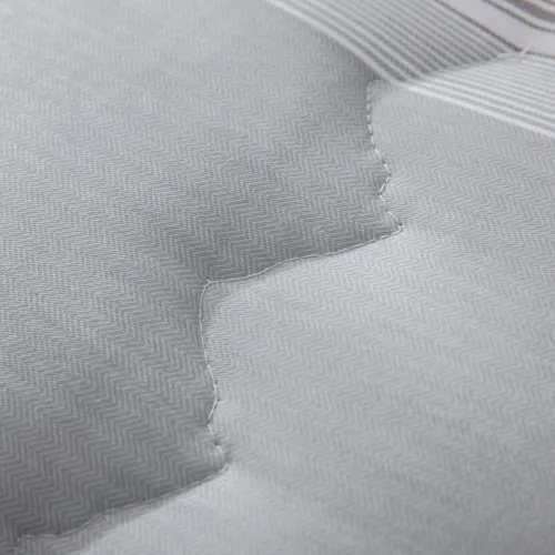 Vista 126 de Sleepbella - Edredón tamaño individual, algodón de 600 hilos, patchwork a rayas en blanco y azul marino, diseño reversible en azul, con relleno