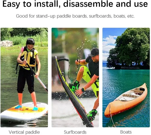 Vista 3 de Enchufe de ventilación para tabla de surf, alivio automático de presión de respiración, 2 piezas, PVC blanco para surfear, kayak, deportes