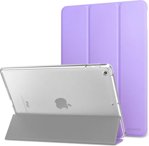 Vista 32 de MoKo Funda para iPad 9.7 2018/2017 de 5ª/6ª Generación, Funda delgada y ligera con soporte, con protector trasero translúcido esmerilado para iPad