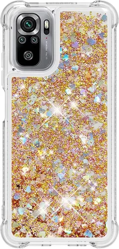 Vista 37 de Funda de silicona transparente con purpurina para Xiaomi Redmi A1 Bling Liquid Clear Star Heart Silicone Bumper a prueba de golpes, funda