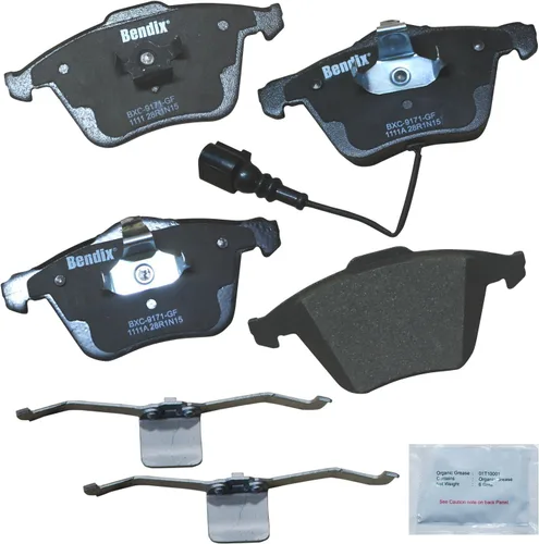 Vista 435 de Pastillas de Freno Delanteras Cerámicas Bendix Priority1 CFC430A para Modelos Selectos INFINITI G35, I30, Nissan 350Z, Altima, Juke, Maxima, Sentra